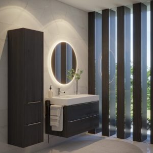 Movel de wc com bancada gel coat Samos