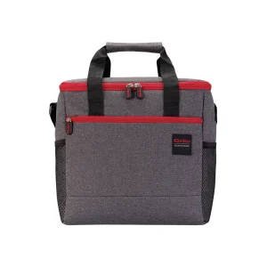 Mala Térmica Cinza/Vermelho 15L - 31x19x30 cm